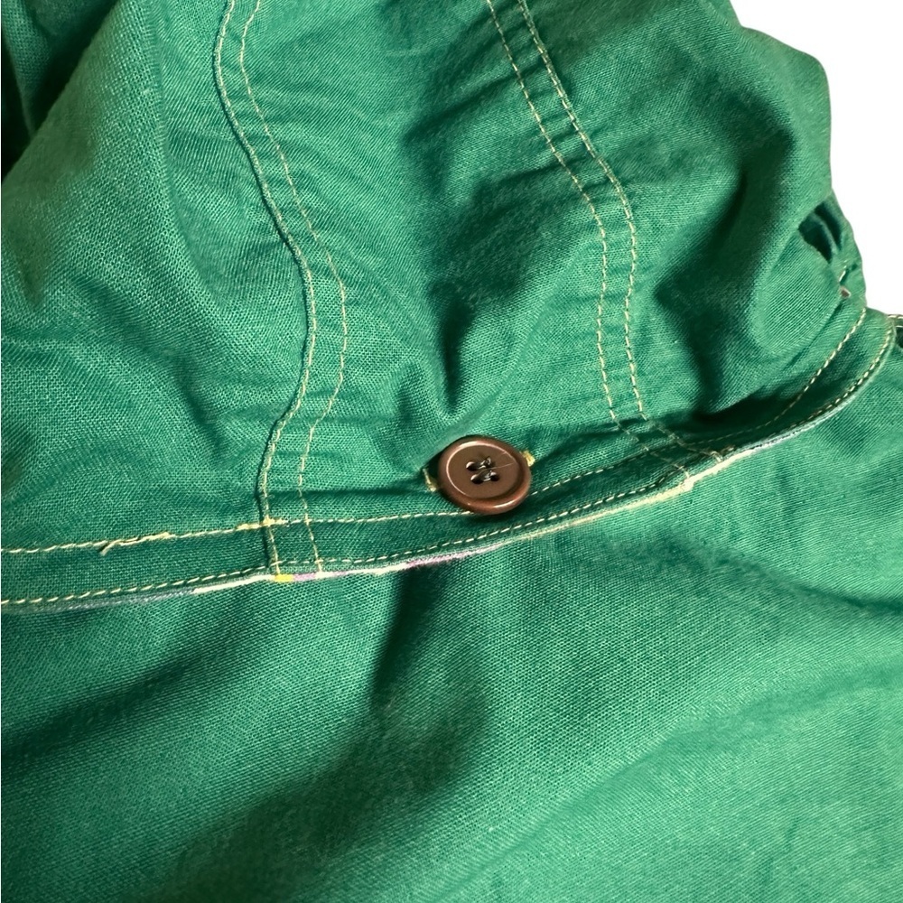 Vintage CDNY Kids Light Chore Coat Jacket Medium 10/12 Cotton Removable Hood - Picture 6 of 6